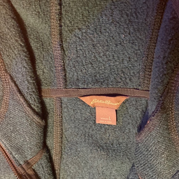 Eddie Bauer fleece zip up hoodie - Picture 3 of 3